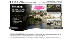 Desktop Screenshot of fridays.com.au